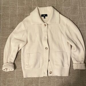 Banana Republic Off-White Teddy Jacket